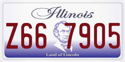 IL license plate Z667905