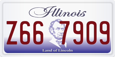 IL license plate Z667909