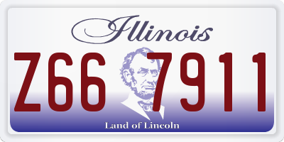 IL license plate Z667911