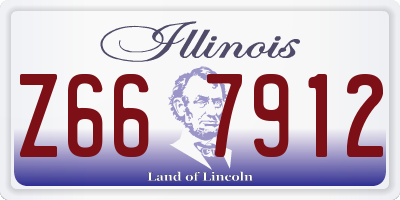 IL license plate Z667912