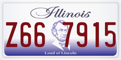 IL license plate Z667915