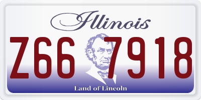 IL license plate Z667918