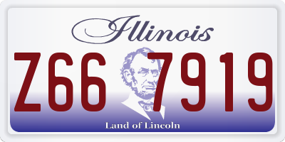 IL license plate Z667919