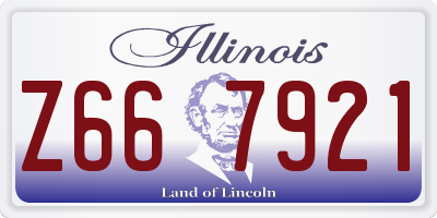 IL license plate Z667921