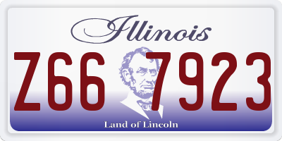 IL license plate Z667923