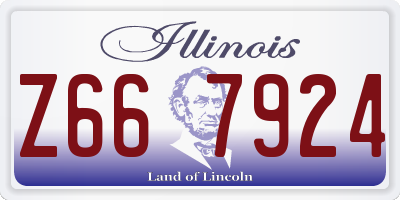 IL license plate Z667924