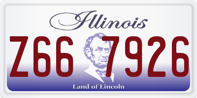 IL license plate Z667926