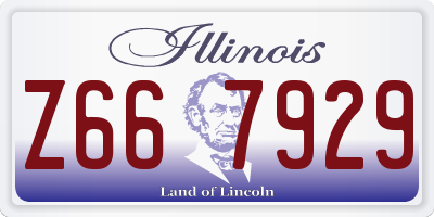 IL license plate Z667929