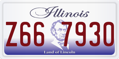IL license plate Z667930