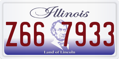 IL license plate Z667933