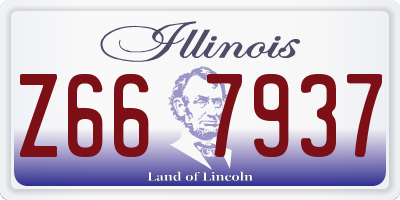 IL license plate Z667937