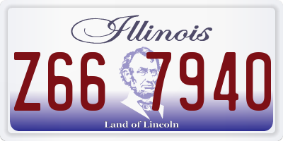 IL license plate Z667940