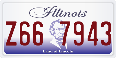 IL license plate Z667943