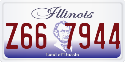 IL license plate Z667944