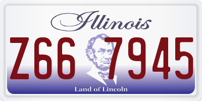 IL license plate Z667945