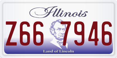 IL license plate Z667946