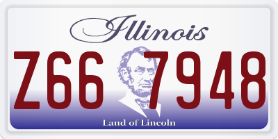 IL license plate Z667948