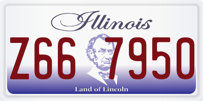 IL license plate Z667950