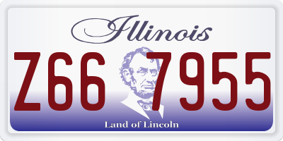 IL license plate Z667955