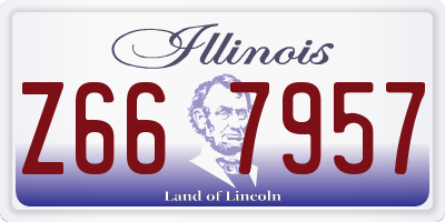 IL license plate Z667957