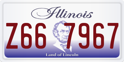IL license plate Z667967