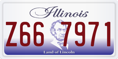 IL license plate Z667971