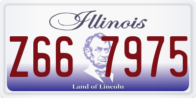 IL license plate Z667975