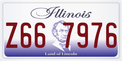 IL license plate Z667976