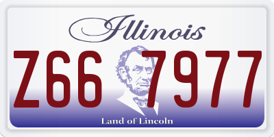 IL license plate Z667977