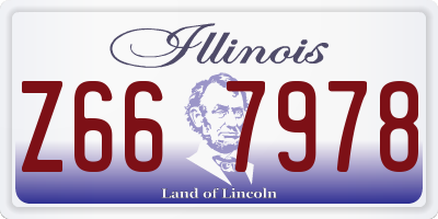 IL license plate Z667978