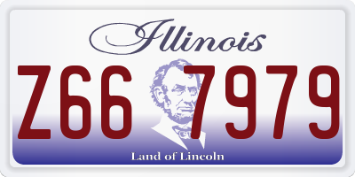 IL license plate Z667979