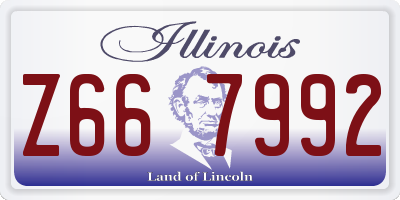 IL license plate Z667992