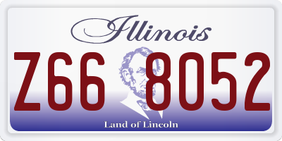 IL license plate Z668052