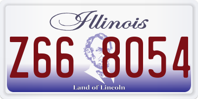 IL license plate Z668054