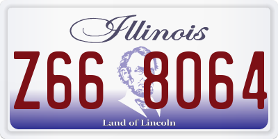 IL license plate Z668064