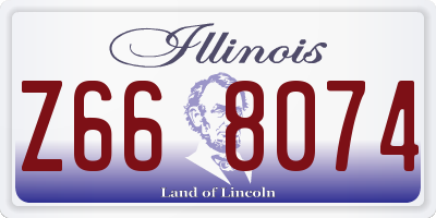 IL license plate Z668074