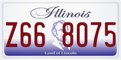 IL license plate Z668075