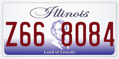 IL license plate Z668084