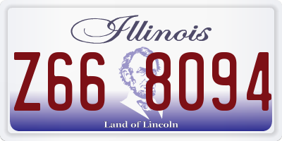 IL license plate Z668094