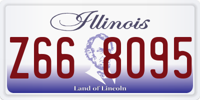 IL license plate Z668095