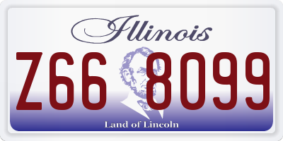 IL license plate Z668099