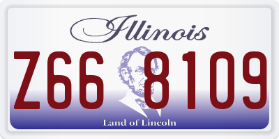 IL license plate Z668109