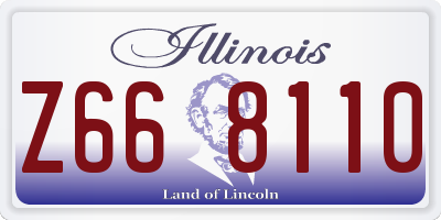 IL license plate Z668110