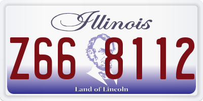 IL license plate Z668112