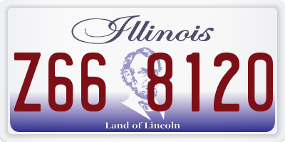 IL license plate Z668120
