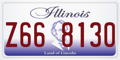 IL license plate Z668130