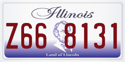 IL license plate Z668131