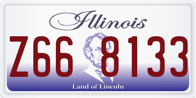 IL license plate Z668133
