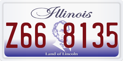 IL license plate Z668135