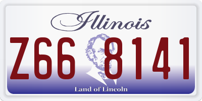 IL license plate Z668141
